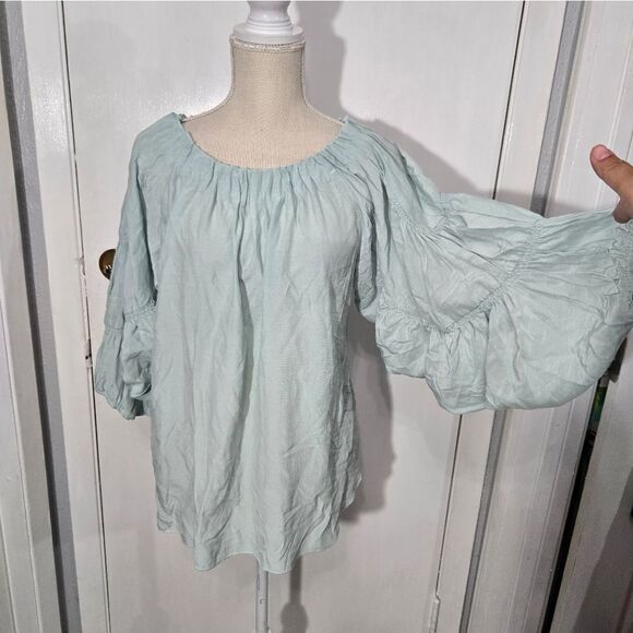 Neiman Marcus batwing blouse 3/4 sleeve size xs - Picture 2 of 8